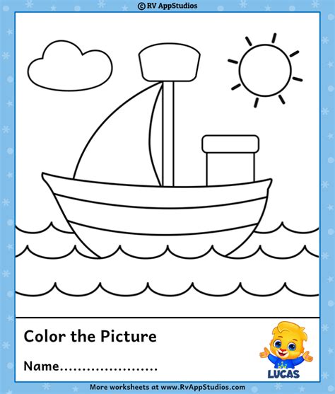 color the picture worksheet