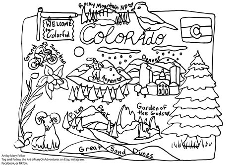 colorado coloring pages