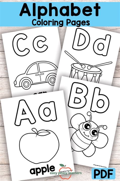 coloring alphabet worksheets pdf