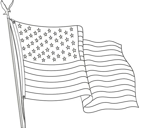 coloring book american flag