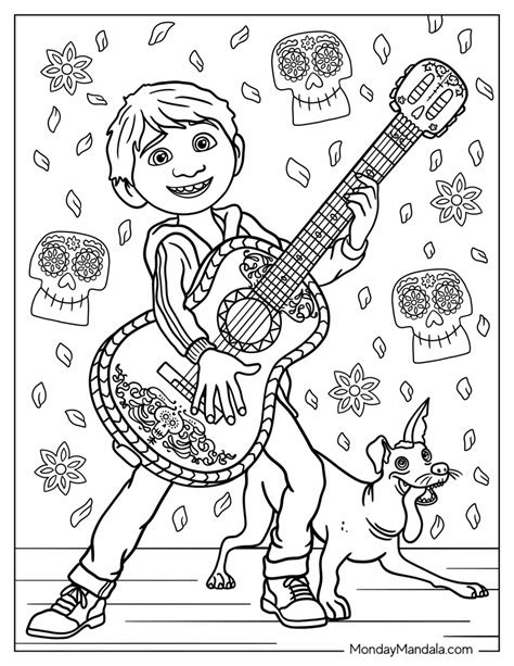 coloring book coco coloring pages