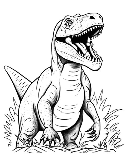 coloring book dinosaur