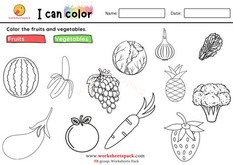 coloring book fruits and vegetables pdf