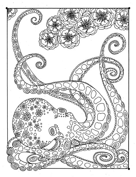 coloring page abstract