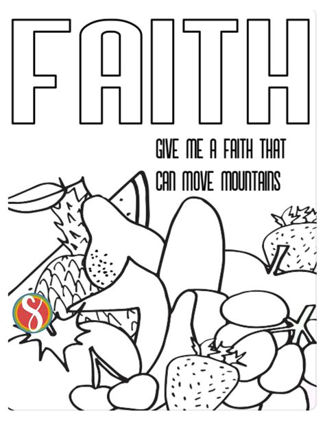 coloring pages about faith