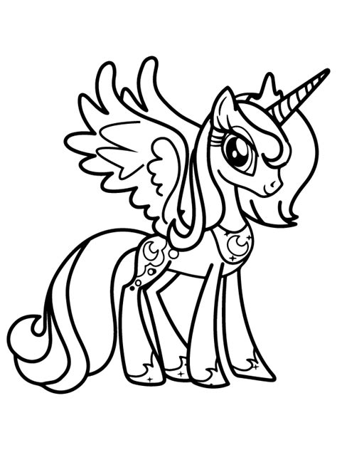 coloring pages alicorn