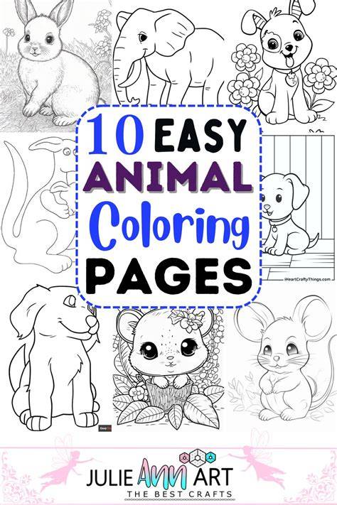 coloring pages animals easy