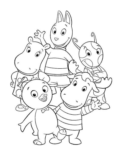 coloring pages backyardigans