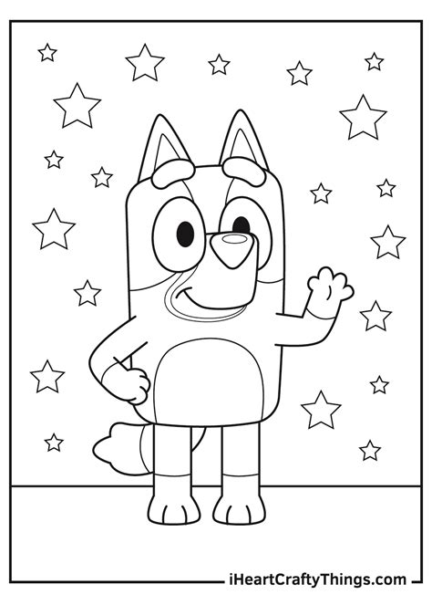 coloring pages bluey