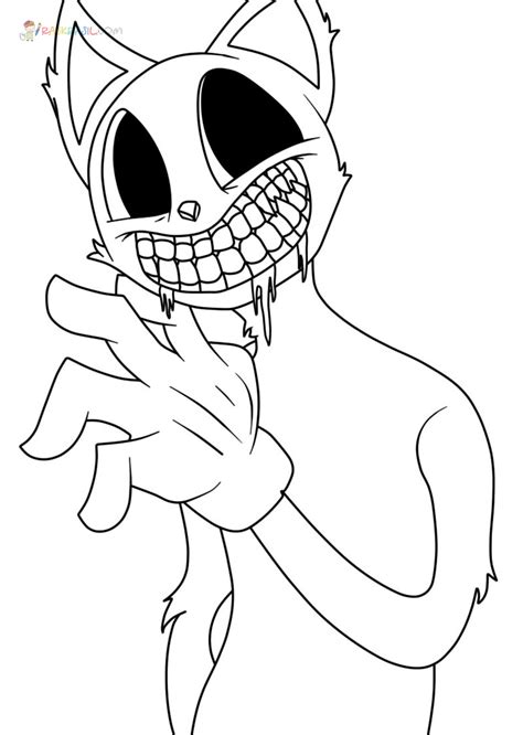 coloring pages cartoon cat