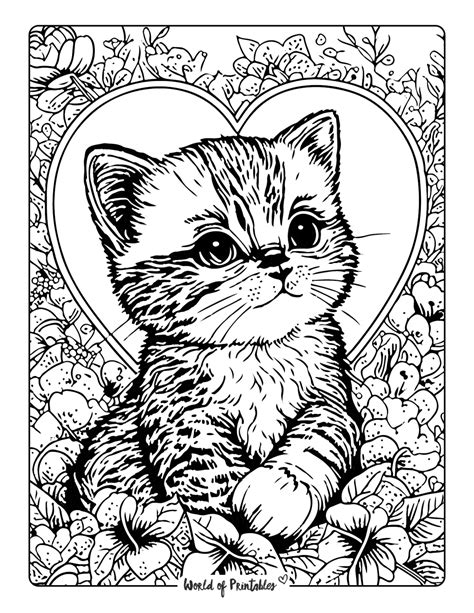 coloring pages cats for adults