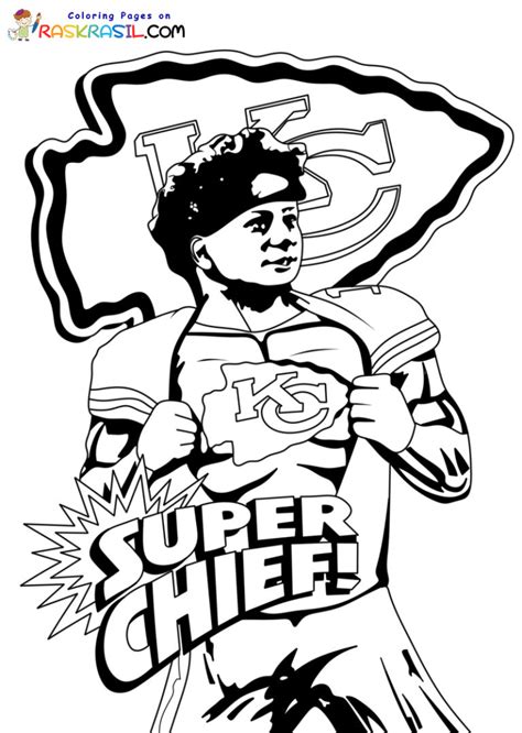 coloring pages chiefs