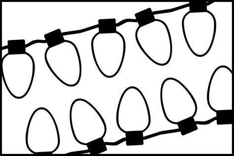 coloring pages christmas lights