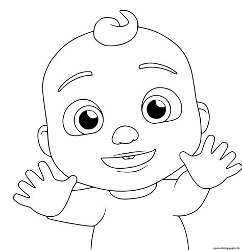 coloring pages cocomelon drawing