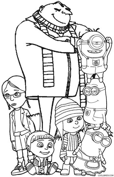 coloring pages despicable me