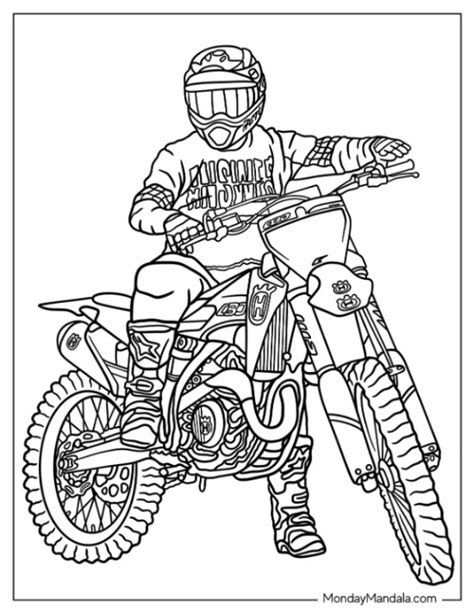 coloring pages dirt bike