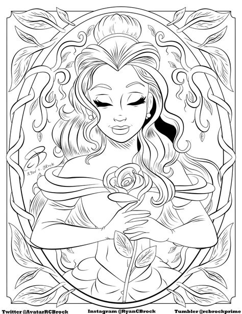 coloring pages disney adults