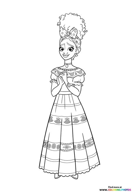 coloring pages encanto dolores