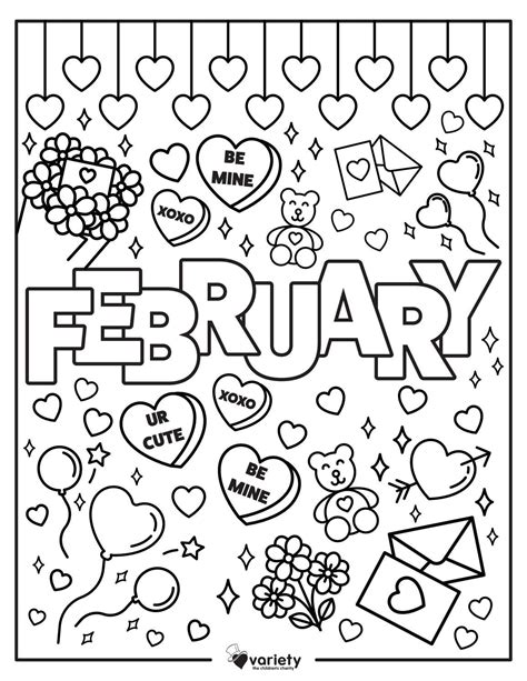 coloring pages february