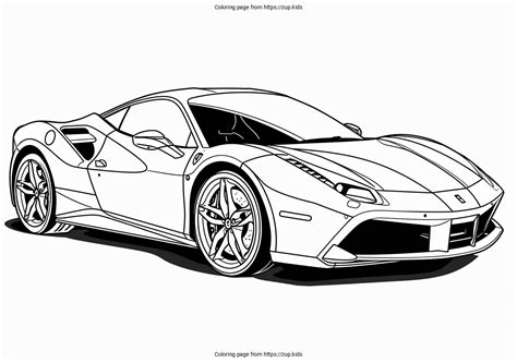 coloring pages ferrari