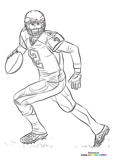 coloring pages football players