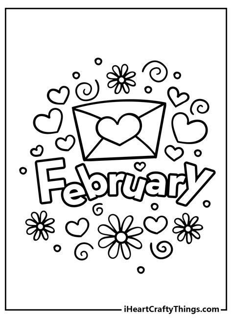 coloring pages for february