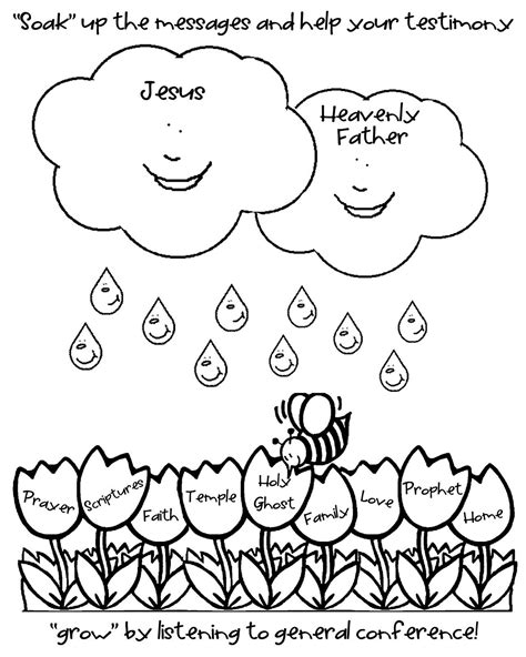 coloring pages for general conference