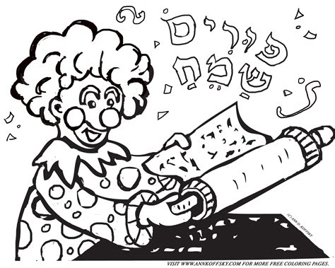 coloring pages for purim