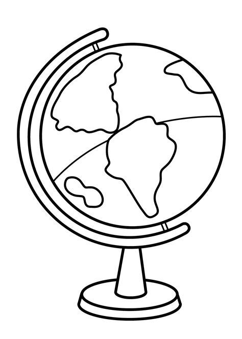 coloring pages globe