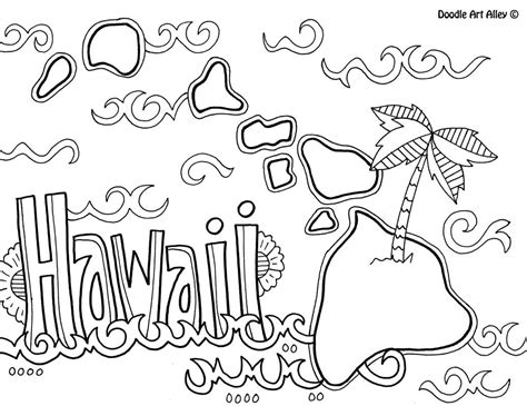 coloring pages hawaii