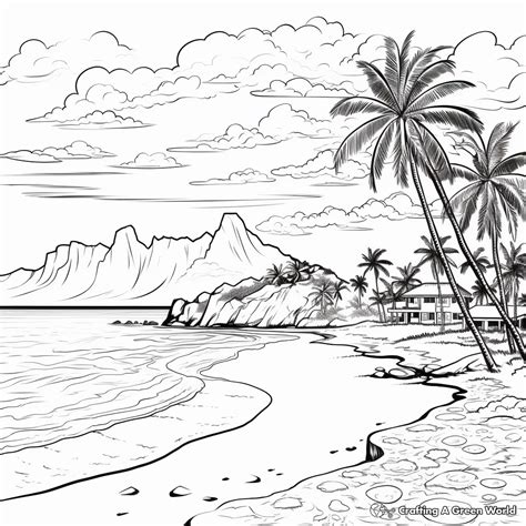 coloring pages hawaii