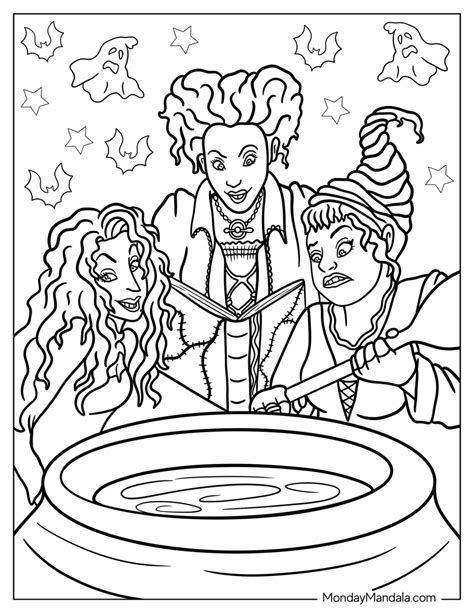 coloring pages hocus pocus