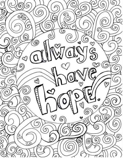 coloring pages hope