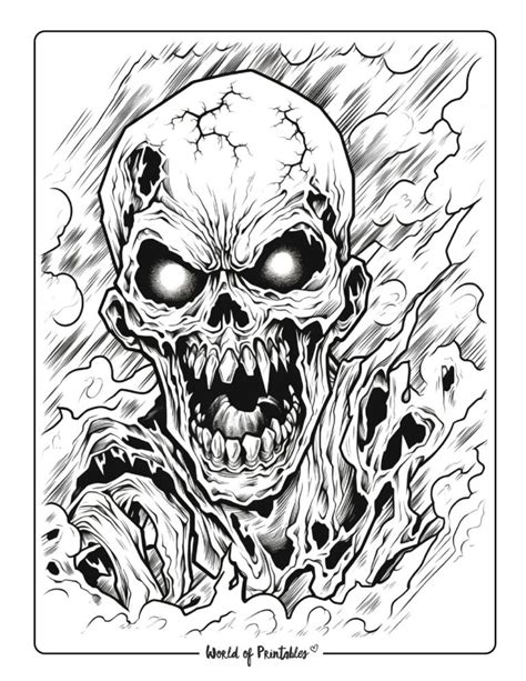 coloring pages horror