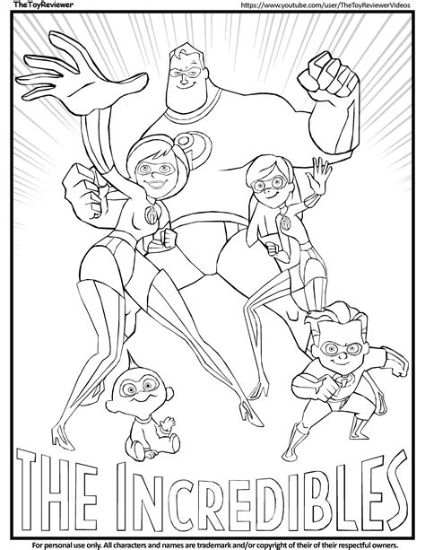 coloring pages incredibles
