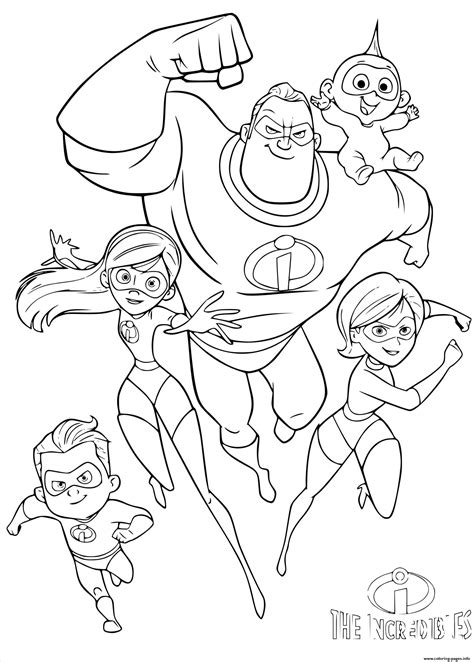 coloring pages incredibles