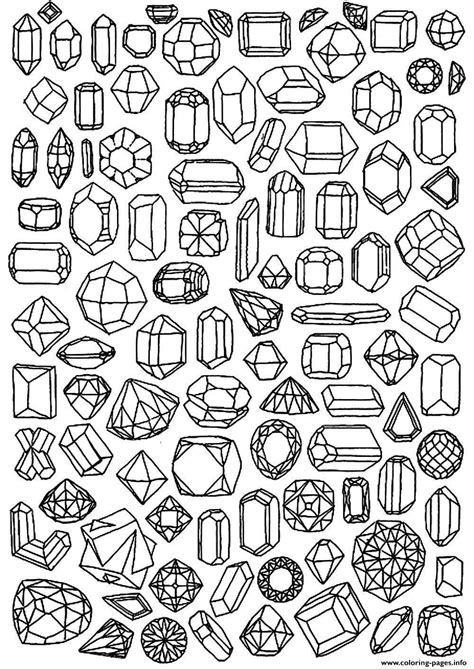 coloring pages jewels