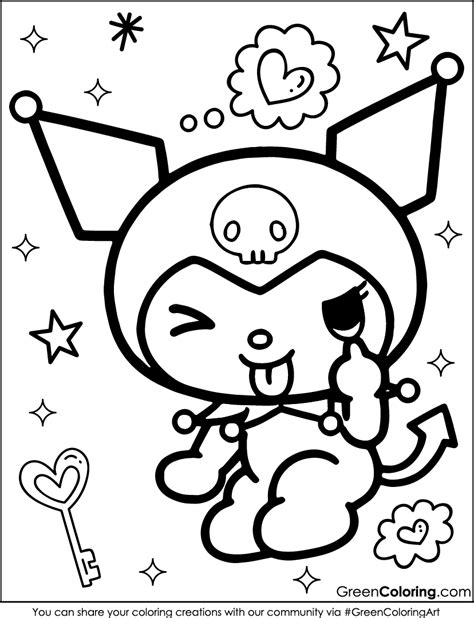 coloring pages kuromi