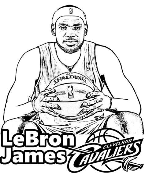 coloring pages lebron james