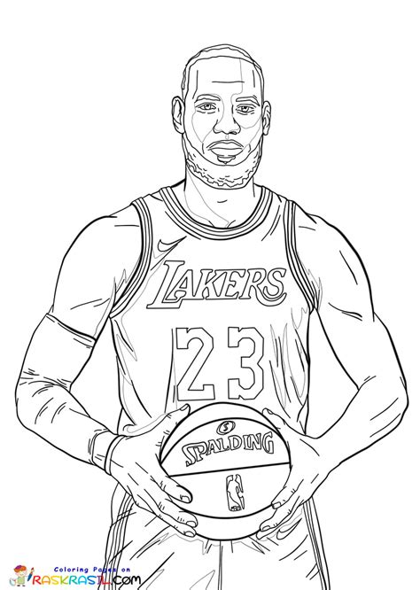 coloring pages lebron james