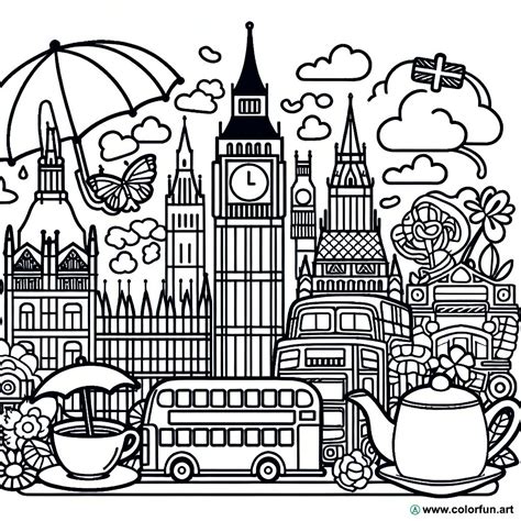 coloring pages london