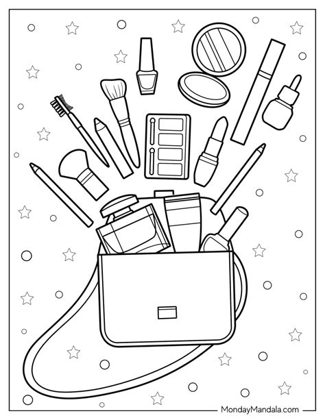 coloring pages makeup