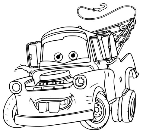 coloring pages mater