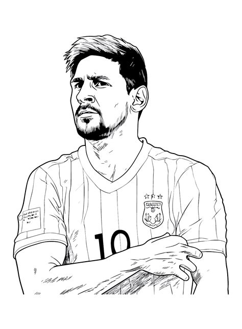 coloring pages messi