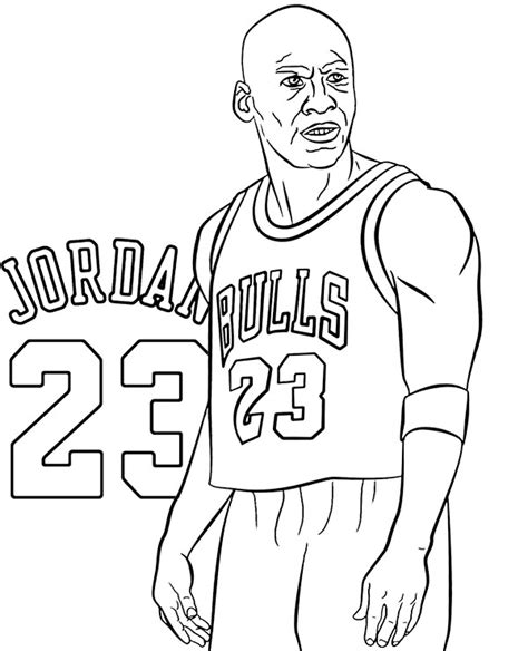 coloring pages michael jordan