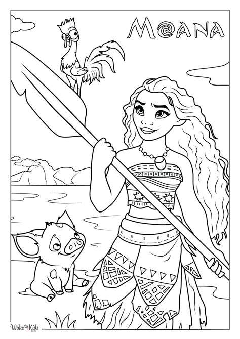 coloring pages moana