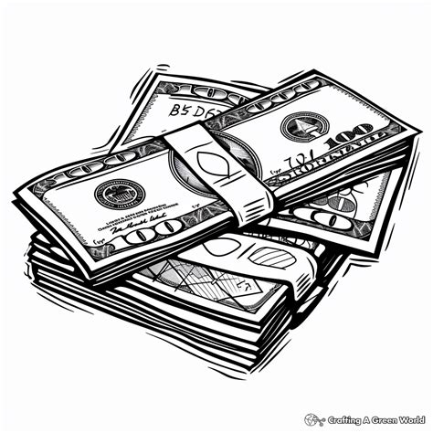 coloring pages money