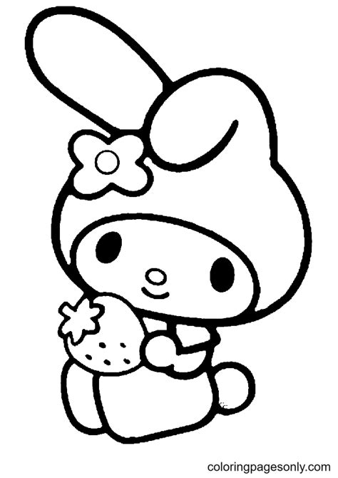 coloring pages my melody