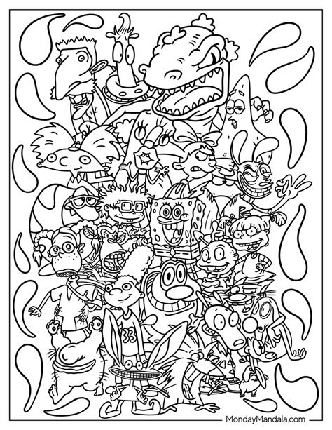 coloring pages nickelodeon