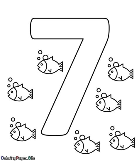 coloring pages number 7